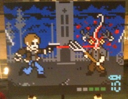 Child's Play Dinner 2009: 8-bit Resident Evil art