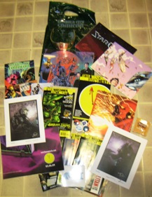 Emerald City ComiCon Swag Bag contents