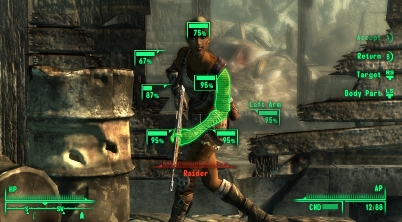 Fallout 3: The targeting system balances the FPS and stat-controlled RPG elements