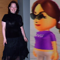 My wife and her Wii Fit adjusted Mii
